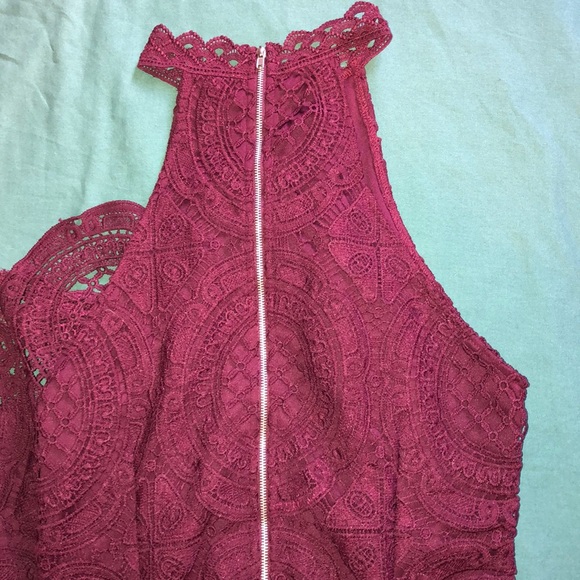 Charlotte Russe Crochet High Neck Dress - Picture 3 of 3